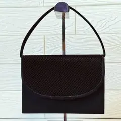 2112 東京ソワール 冠婚葬祭バッグ ハンドバッグ リボン 黒