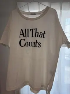 BAYFLOWメッセージプリント Tシャツ ホワイト