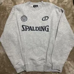 SPALDING グレー クルーネック トレーナー