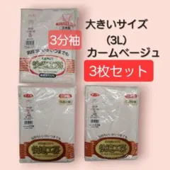 グンゼ快適工房 大きいサイズ 3Lサイズ 3分袖 3枚セット