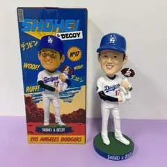 大谷翔平　ボブルヘッド人形　フィギュア　デコピン ◇大谷翔平、デコピンとコラボしたボブルヘッド人形【写真】：中