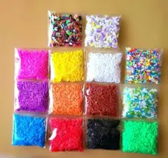 1.ペットボトルキャップ、アイロンビーズ加工✂️カット済み14袋