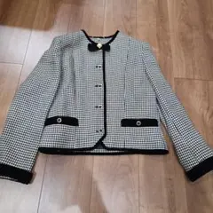 【美品】昭和レトロ　ジャケット　千鳥柄　フォーマルジャケット　バブリー