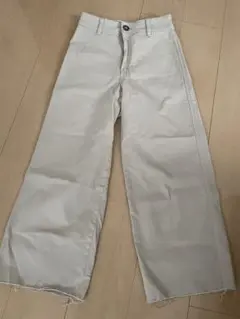 H&M ワイドパンツ 36 ベージュ