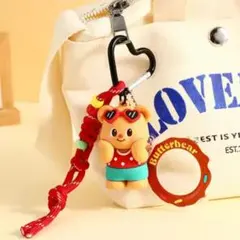 タイ発！大人気バターベア キーホルダー (バケーションスタイル)