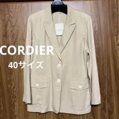 CORDIER ベージュ ダブルボタンジャケット　40サイズ