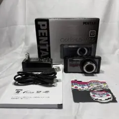 【ジャンク品】PENTAX Optio LS465 ブラック 箱・付属品付きのサムネイル