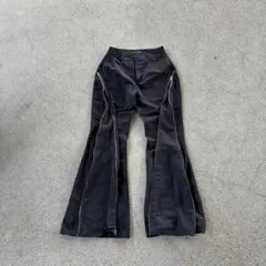 Rick Owens bolanbanana風 ジッパーブラックスラックス Bolan Banana in Black Leather – SVRN