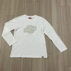 TEGTEGテグテグ レディースホワイトロングTシャツ