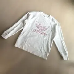 adidas originals スウェット ロゴ ホワイト アディダス