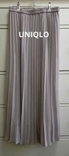 UNIQLO ユニクロ　プリーツスカート　グレージュ