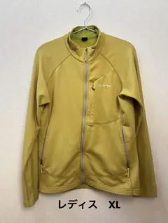 【XLサイズ】モンベル クリマプラス ストレッチジャケット （レディス）イエロー