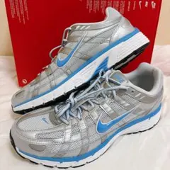 【新品】NIKE P-6000 ナイキ スニーカー シルバー 水色 メンズ