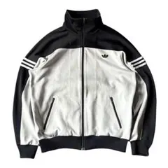 adidas トラックジャケット デサント製 6号 80年代製 adidas トラックジャケット 2号/アディダス デサント ジャージ