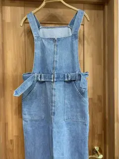 FOSI. デニムサロペット 38 ブルー ロートレックオーバーオール つなぎ