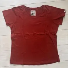 MALAIKA オーガニックコットン 半袖Tシャツ レッドのサムネイル
