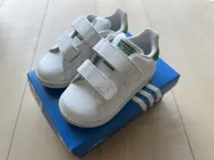 adidas Stan Smith ベビーシューズ ホワイト/グリーン