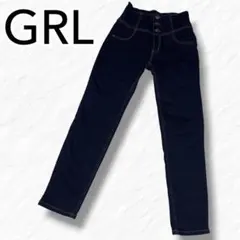 グレイル ハイウエストストレッチスキニーパンツ L インディゴ 美脚 cu451