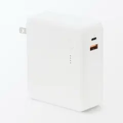 急速充電ができるモバイルバッテリー付充電器　１００００ｍＡｈ　ＵＳＢ－Ｃ／Ａのサムネイル
