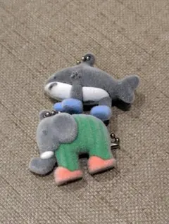 ②イタリアンブレインロット　フロッキーボールチェーンキーホルダー