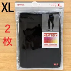２枚　ヒートテック タイツ スパッツ 前開き　黒 ブラック　XL　ユニクロ