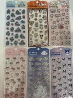 サンリオキャラクターぷっくとシール6枚セット