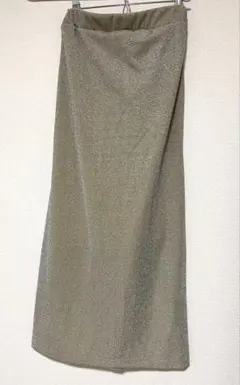 URBAN RESEARCH ラメストレッチタイトスカート シルバー
