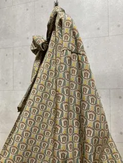 VINTAGE 古着　ボウタイ　レトロブラウス　長袖ブラウス　総柄