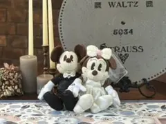ミッキー＆ミニー ぬいぐるみ セット ウェディングドール