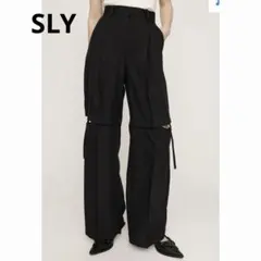 【美品】SLY MANISH CUT OUT パンツ 黒