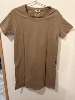 Gohemp ヘンプ混 半袖Tシャツ ブラウン XS