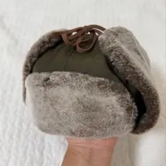 【 未使用 】 バースデイ フライトキャップ カーキ グリーン 48