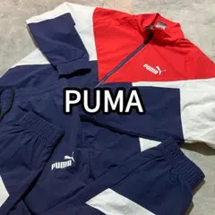 PUMA プーマ ウーブンメッシュド ナイロンセットアップ メンズ 上下Lサイズ