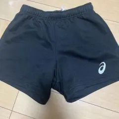 asics バレーボール ゲームパンツ 2枚組 ブラック Sサイズ+160cm