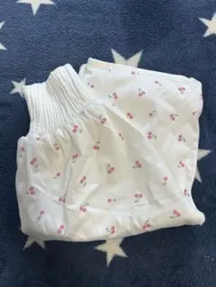 ホワイト チェリー柄 パンツ