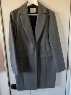 美品】SLY グレー チェスターコート - メルカリ