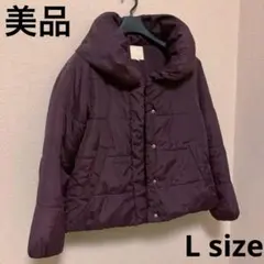 earthmusic &ecology Lダウンジャケット パープル