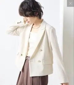 Spick & Span】カルゼダブルブレストジャケット 38 キャメル - メルカリ