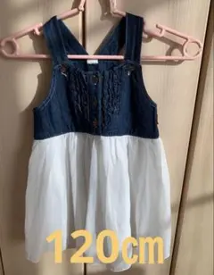 女の子　ノースリーブワンピース ムージョン　　ドレス　120cm