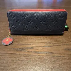 Louis Vuitton 長財布 ネイビー/レッド