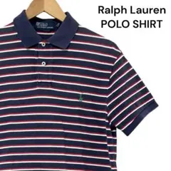 Ralph Lauren ポロシャツ ネイビー ストライプ
