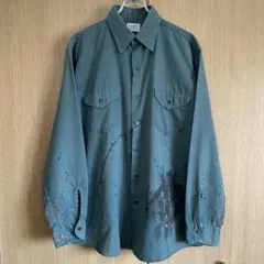 70s OSH KOSH B'GOSH ワークシャツ ペンキ飛び アートのサムネイル