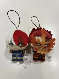 ナムコ限定　ちみっともぬい　僕のヒーローアカデミア　2点　轟焦凍　エンデヴァー