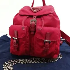 PRADA プラダ ナイロン リュック バックパック ボルドー - メルカリ