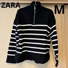 ZARA ザラ　ボーダートップス　M