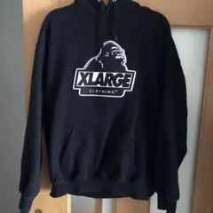 XLARGE ゴリラロゴ プルオーバーパーカー ブラック　Mサイズのサムネイル