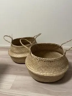 【訳あり】IKEA FLADIS フローディス　バスケット 2個セットのサムネイル
