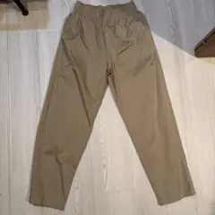 軽量ベージュチノパン ゴムウエスト