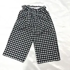 GU ギンガムチェック ハーフパンツ 110cm