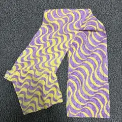 Paul Smith スカーフ 紫と黄色　波模様